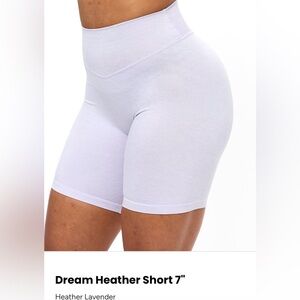 BuffBunny Dream Heather Lavender Bike Shorts 7”